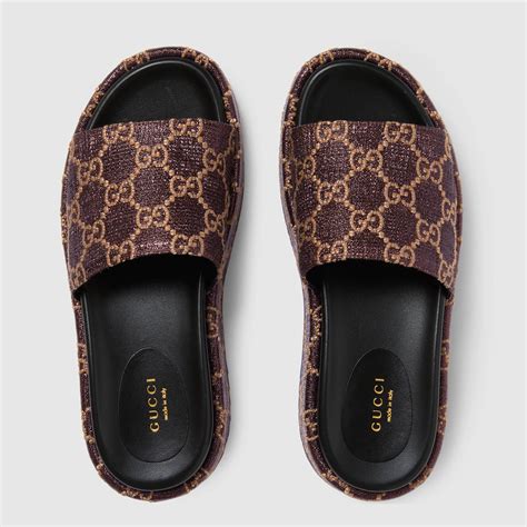 designer slides gucci|gucci slides women's.